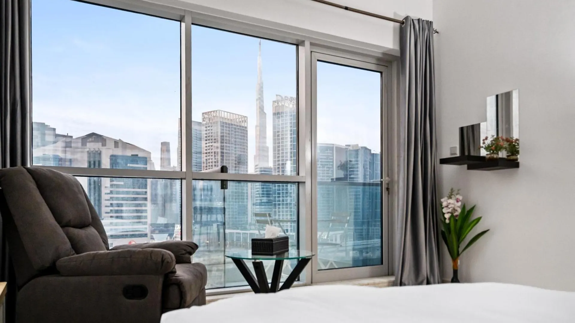 Cozy Business Bay Studio With Burj Khalifa View Dubai 0*,